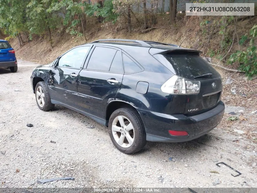 2008 Lexus Rx 350 VIN: 2T2HK31U08C063208 Lot: 39876707