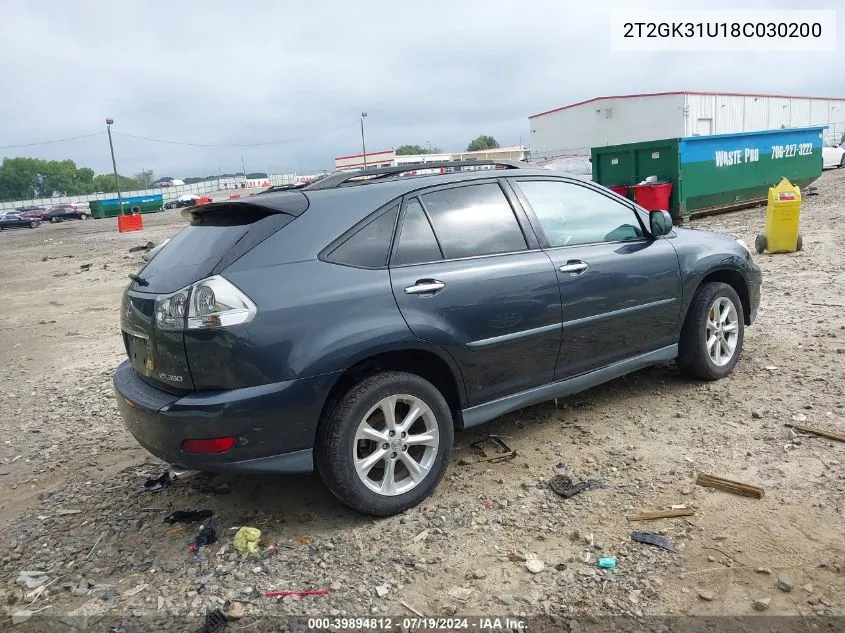 2T2GK31U18C030200 2008 Lexus Rx 350