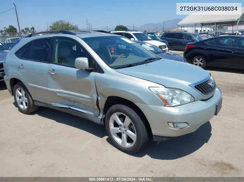 2T2GK31U68C038034 2008 Lexus Rx 350