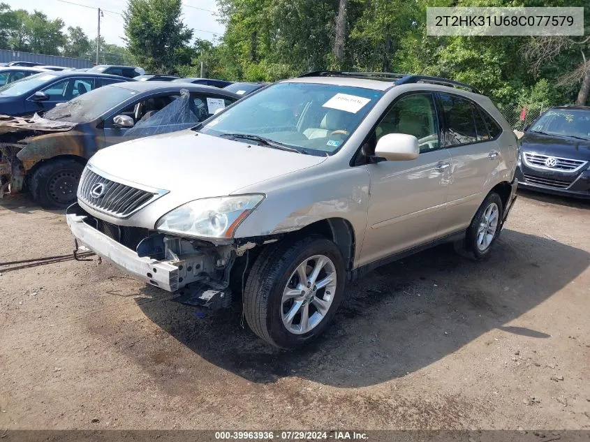 2008 Lexus Rx 350 VIN: 2T2HK31U68C077579 Lot: 39963936