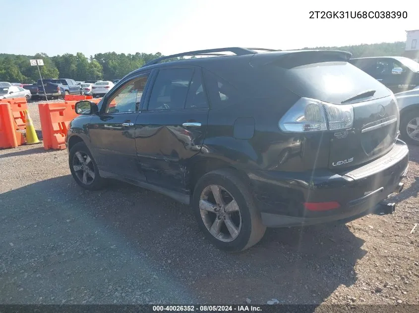 2T2GK31U68C038390 2008 Lexus Rx 350