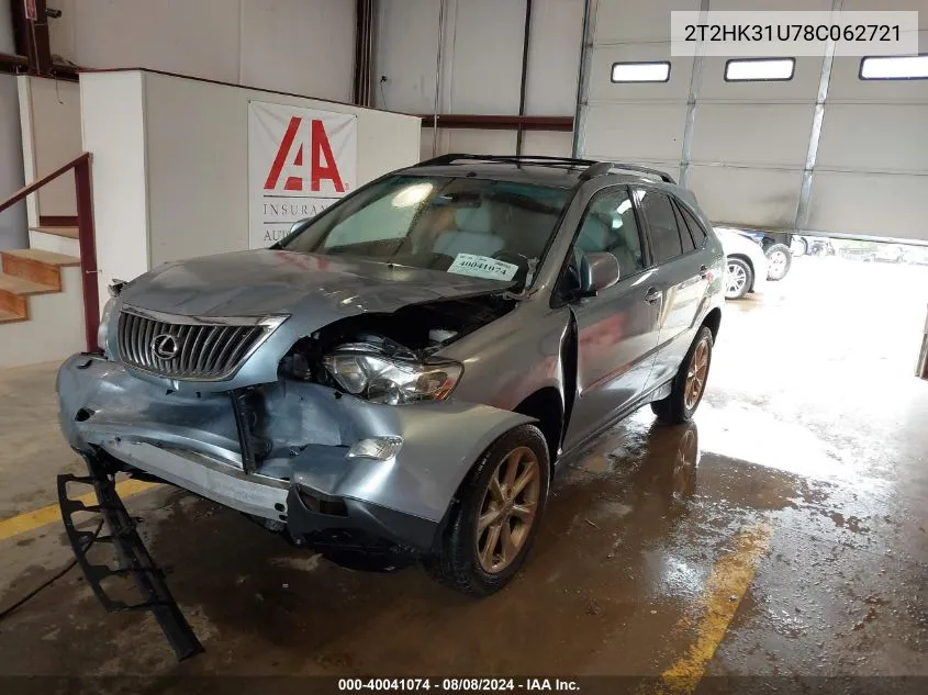 2T2HK31U78C062721 2008 Lexus Rx 350