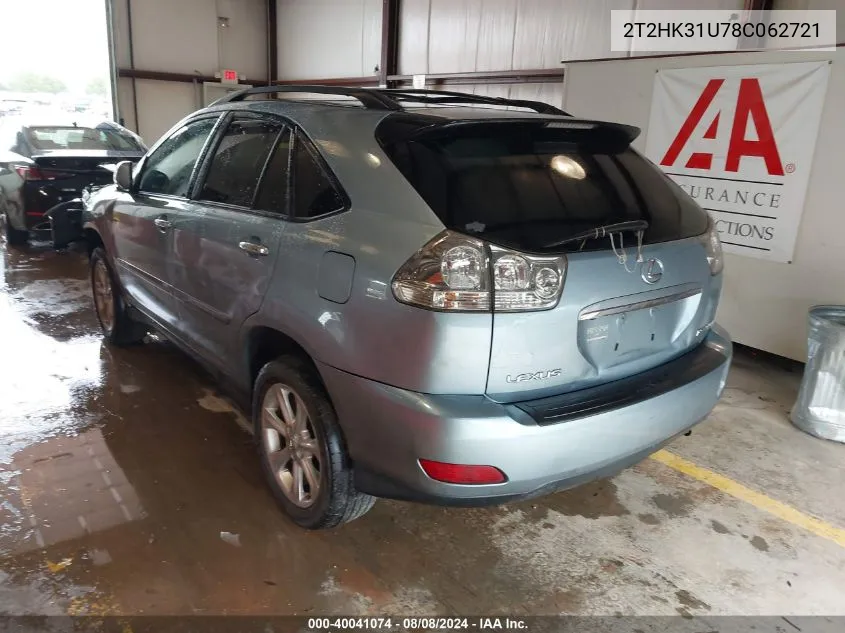 2T2HK31U78C062721 2008 Lexus Rx 350