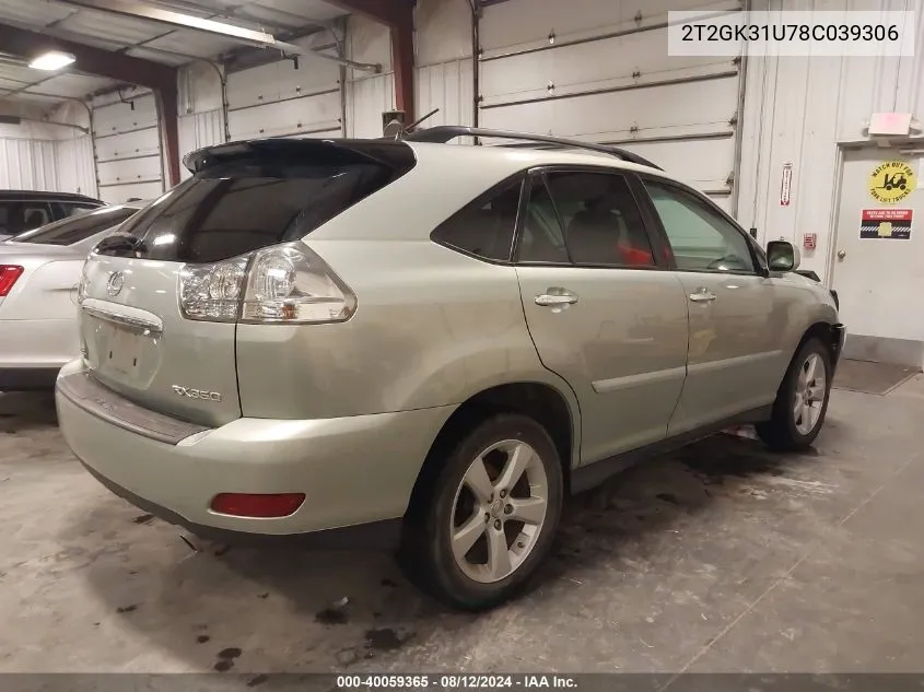 2T2GK31U78C039306 2008 Lexus Rx 350