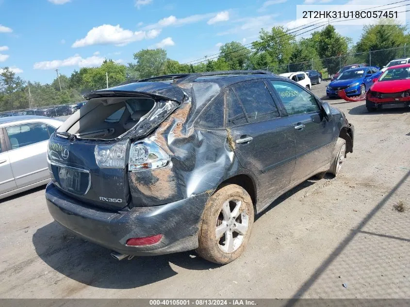 2T2HK31U18C057451 2008 Lexus Rx 350