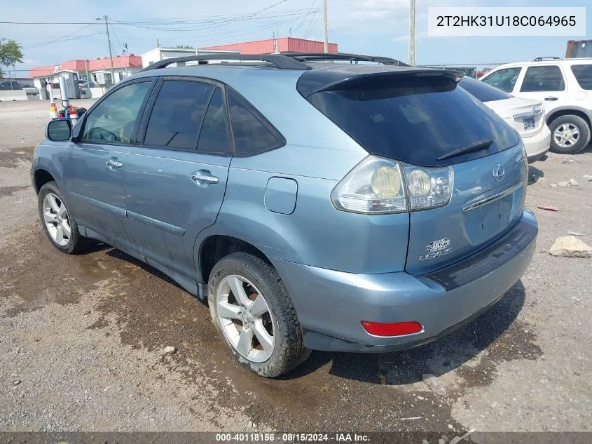 2008 Lexus Rx 350 VIN: 2T2HK31U18C064965 Lot: 40118156