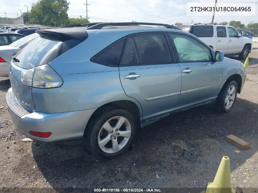 2008 Lexus Rx 350 VIN: 2T2HK31U18C064965 Lot: 40118156