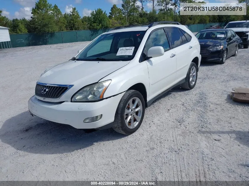 2008 Lexus Rx 350 VIN: 2T2GK31U58C045878 Lot: 40228094