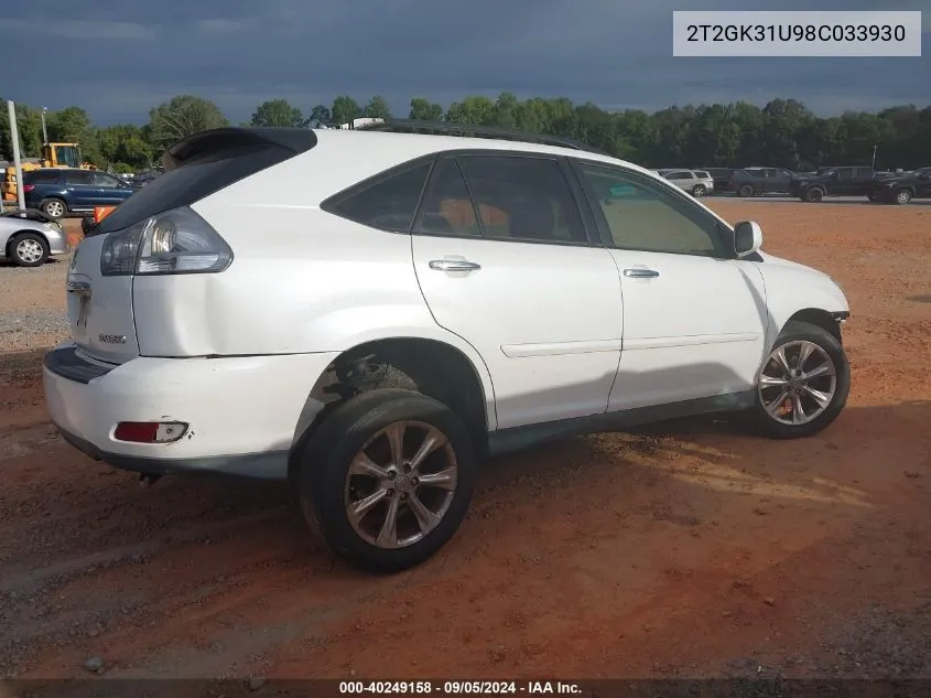 2T2GK31U98C033930 2008 Lexus Rx 350