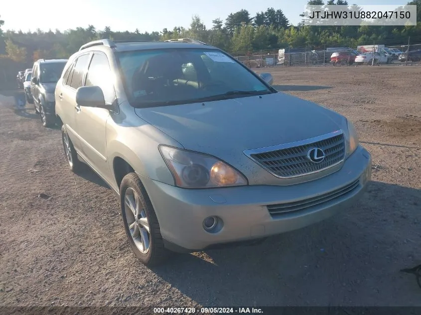 2008 Lexus Rx 400H 400H VIN: JTJHW31U882047150 Lot: 40267428