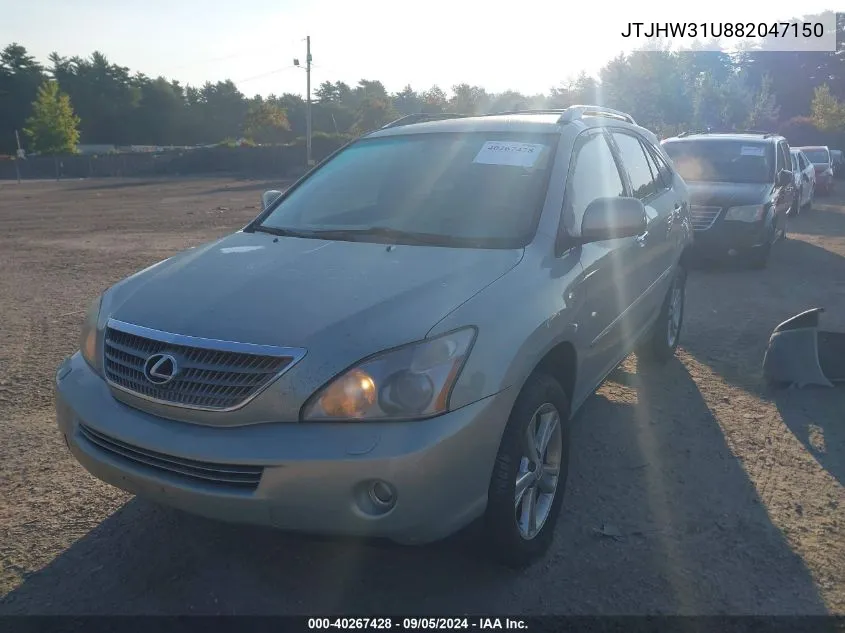 2008 Lexus Rx 400H 400H VIN: JTJHW31U882047150 Lot: 40267428