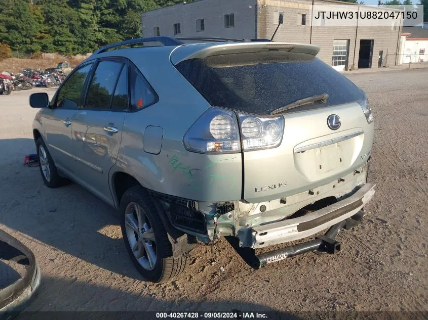 JTJHW31U882047150 2008 Lexus Rx 400H 400H