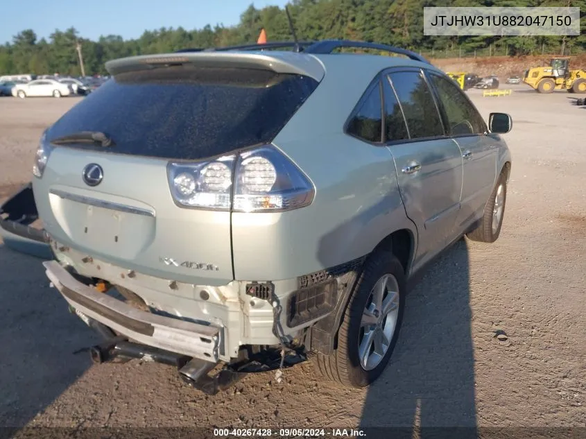 2008 Lexus Rx 400H 400H VIN: JTJHW31U882047150 Lot: 40267428