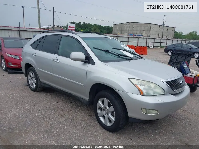 2T2HK31U48C081761 2008 Lexus Rx 350