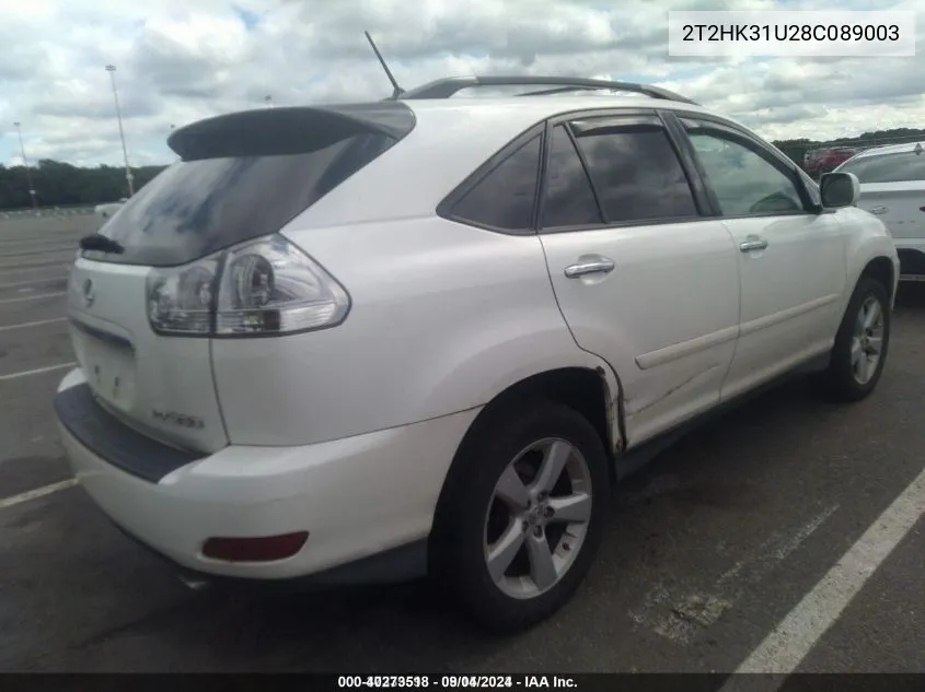 2T2HK31U28C089003 2008 Lexus Rx 350