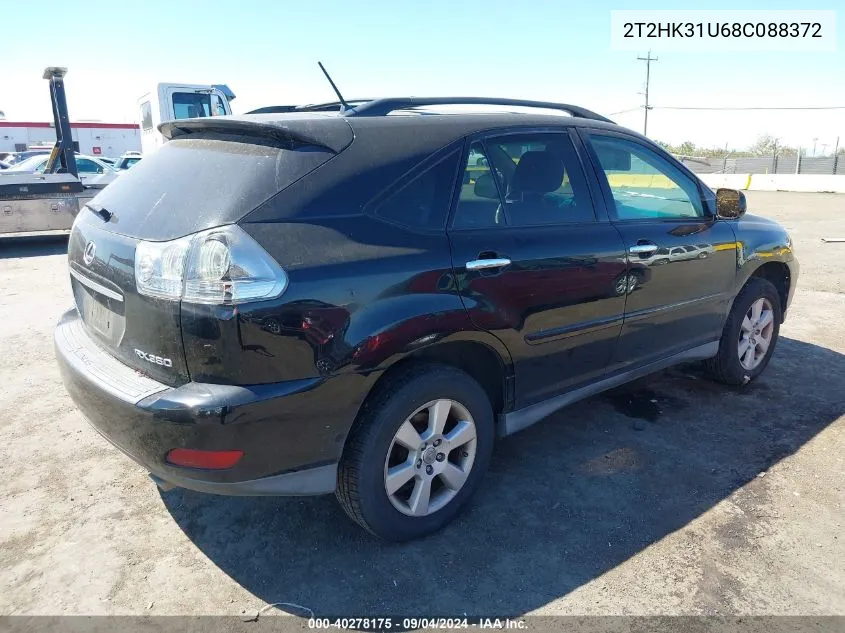 2008 Lexus Rx 350 VIN: 2T2HK31U68C088372 Lot: 40278175