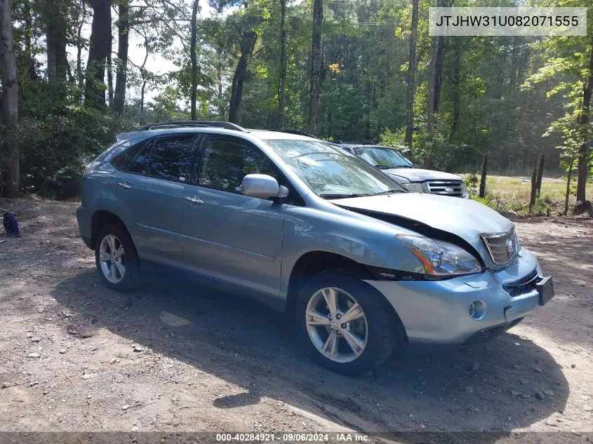 2008 Lexus Rx 400H VIN: JTJHW31U082071555 Lot: 40284921