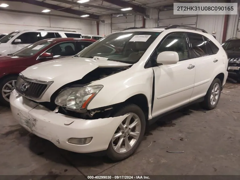 2008 Lexus Rx 350 VIN: 2T2HK31U08C090165 Lot: 40299030