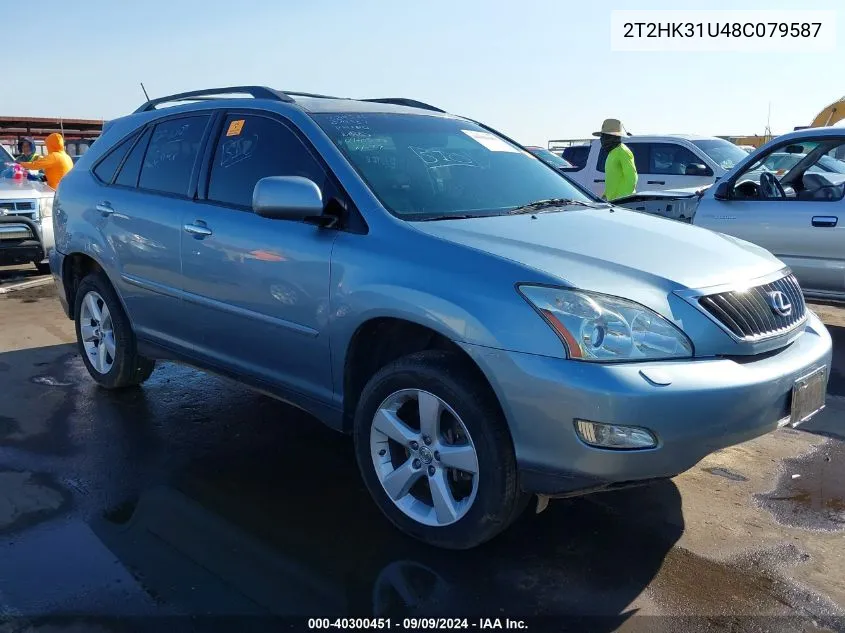 2008 Lexus Rx 350 VIN: 2T2HK31U48C079587 Lot: 40300451