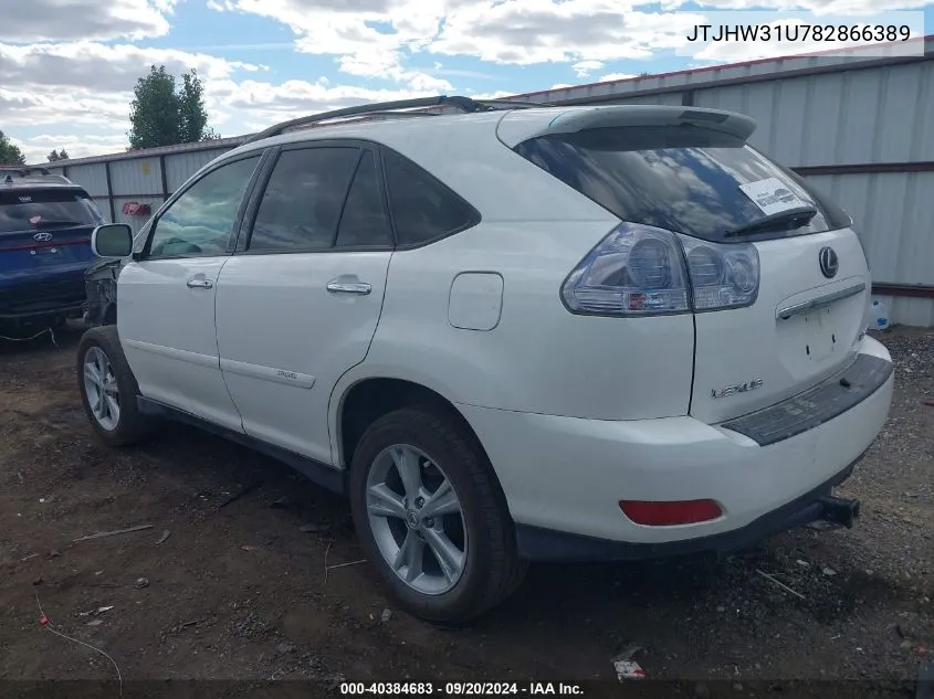 JTJHW31U782866389 2008 Lexus Rx 400H