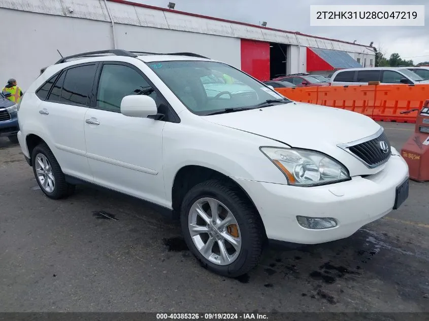 2T2HK31U28C047219 2008 Lexus Rx 350