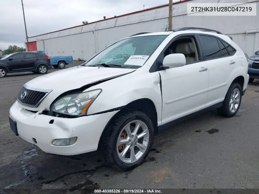 2T2HK31U28C047219 2008 Lexus Rx 350