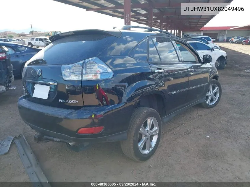 JTJHW31UX82049496 2008 Lexus Rx 400H