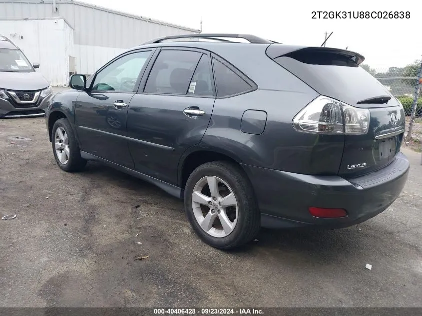 2T2GK31U88C026838 2008 Lexus Rx 350