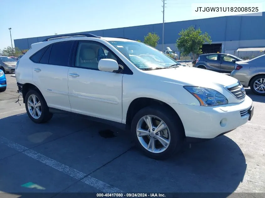 2008 Lexus Rx 400H VIN: JTJGW31U182008525 Lot: 40417080