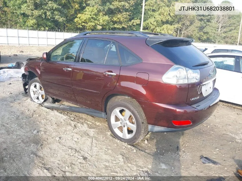 JTJHK31U682038801 2008 Lexus Rx 350 350