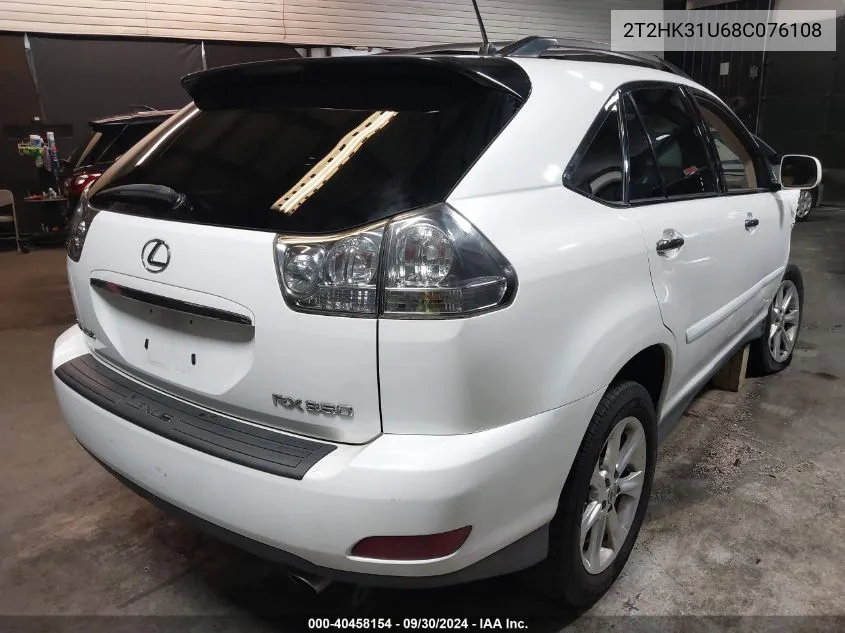 2T2HK31U68C076108 2008 Lexus Rx 350