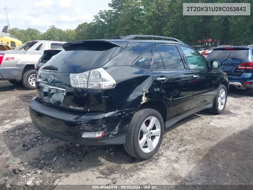 2008 Lexus Rx 350 VIN: 2T2GK31U28C053842 Lot: 40462419