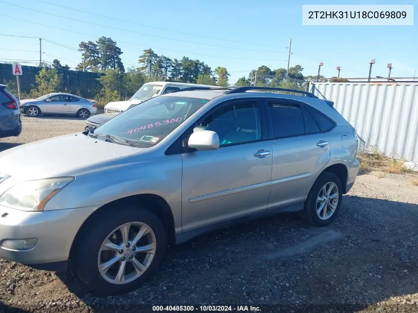 2008 Lexus Rx 350 VIN: 2T2HK31U18C069809 Lot: 40485300