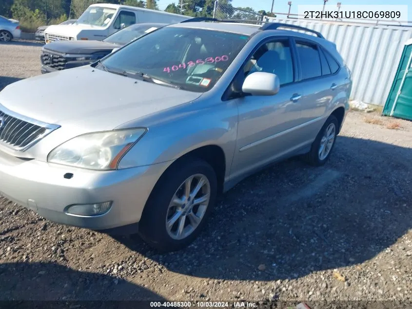 2008 Lexus Rx 350 VIN: 2T2HK31U18C069809 Lot: 40485300