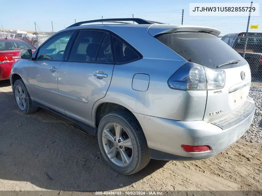 JTJHW31U582855729 2008 Lexus Rx 400H