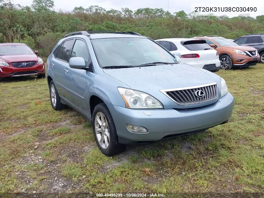 2008 Lexus Rx 350 350 VIN: 2T2GK31U38C030490 Lot: 40498299