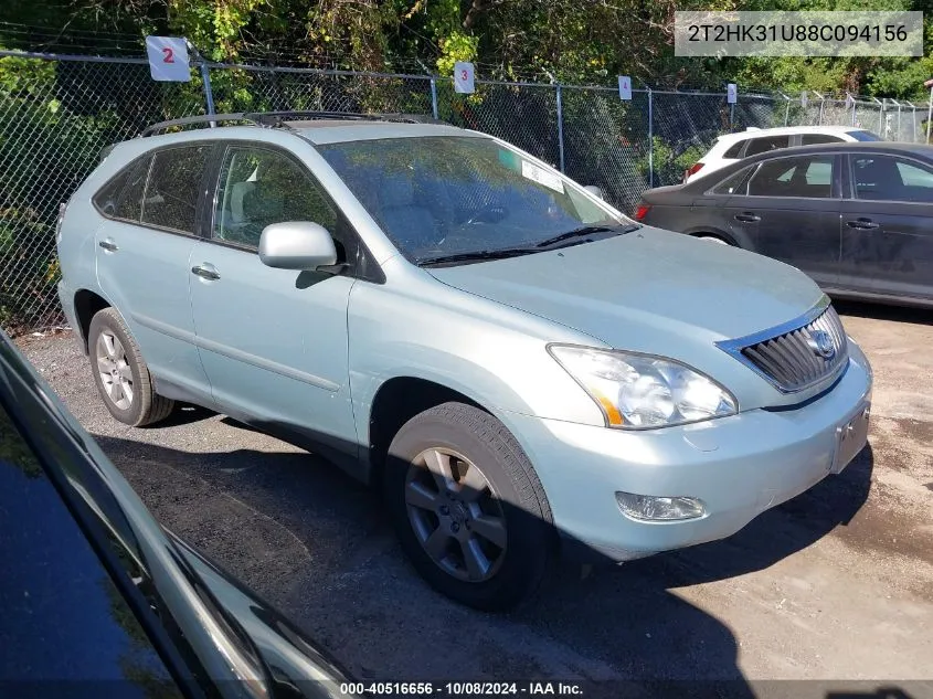 2008 Lexus Rx 350 350 VIN: 2T2HK31U88C094156 Lot: 40516656