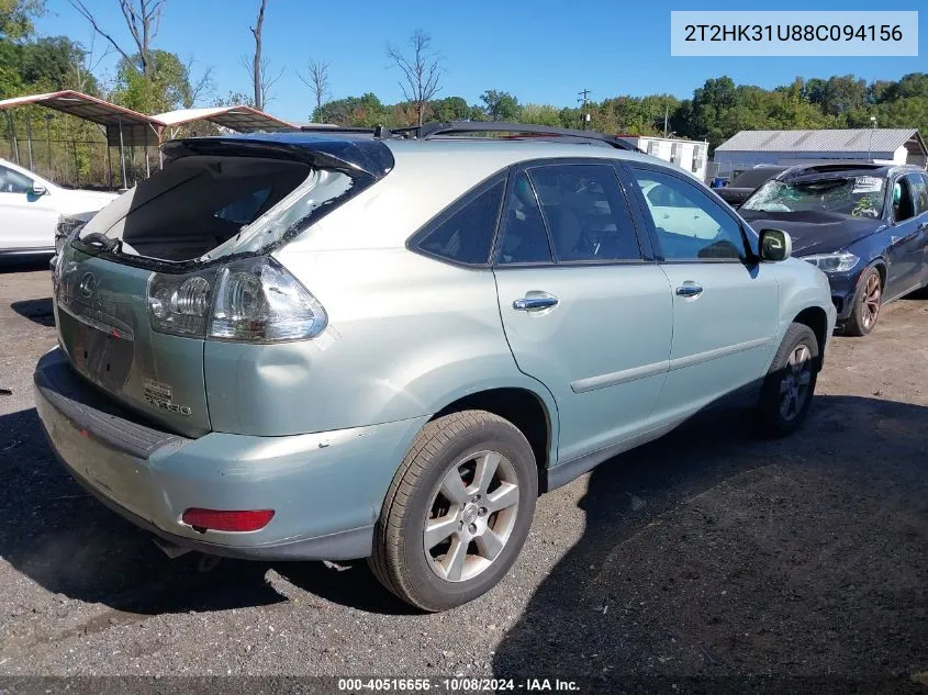 2008 Lexus Rx 350 350 VIN: 2T2HK31U88C094156 Lot: 40516656