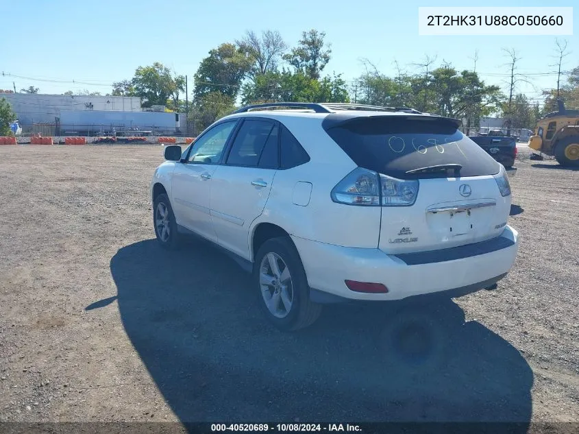 2008 Lexus Rx 350 VIN: 2T2HK31U88C050660 Lot: 40520689