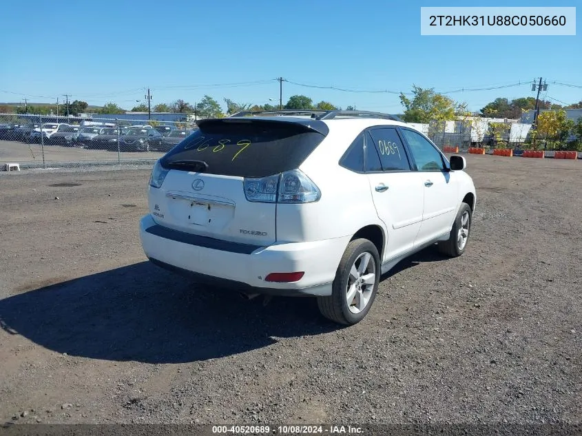 2008 Lexus Rx 350 VIN: 2T2HK31U88C050660 Lot: 40520689