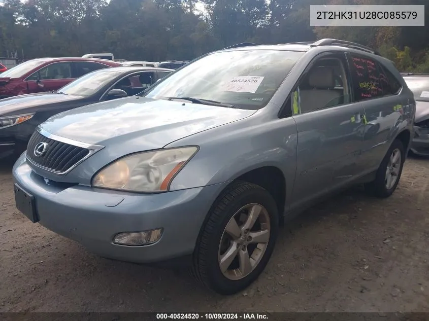 2008 Lexus Rx 350 VIN: 2T2HK31U28C085579 Lot: 40524520