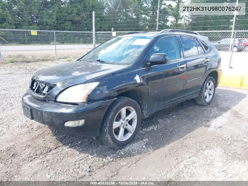 2008 Lexus Rx 350 VIN: 2T2HK31U98C076247 Lot: 40530256