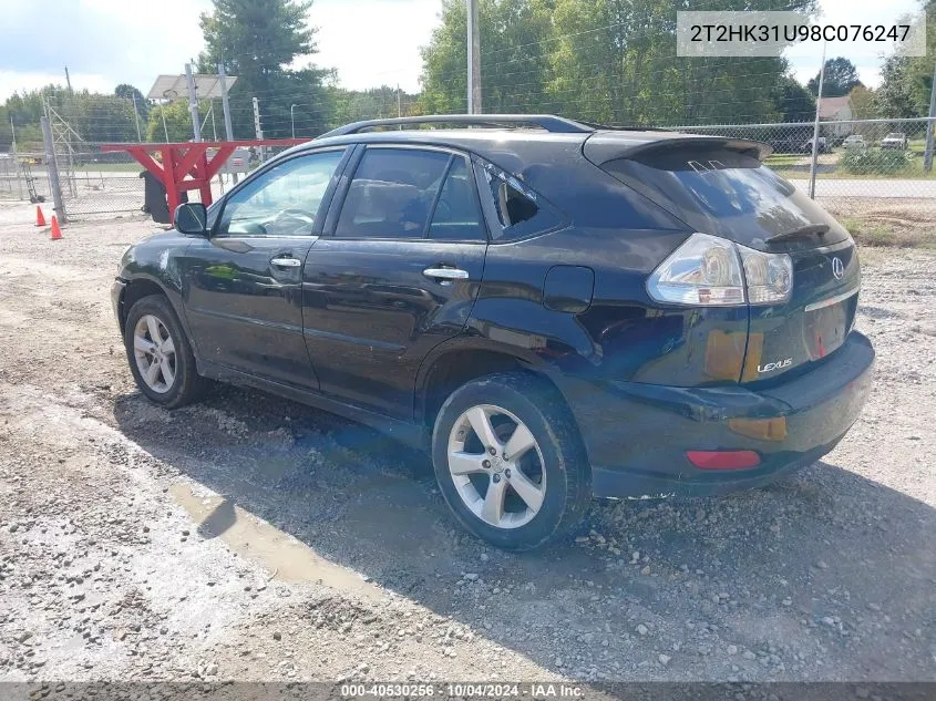 2008 Lexus Rx 350 VIN: 2T2HK31U98C076247 Lot: 40530256