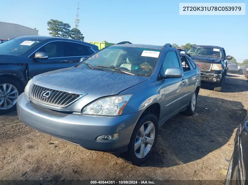 2008 Lexus Rx 350 VIN: 2T2GK31U78C053979 Lot: 40544351