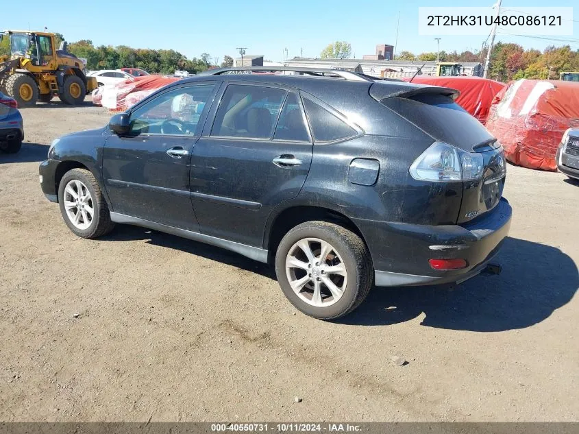 2008 Lexus Rx 350 VIN: 2T2HK31U48C086121 Lot: 40550731