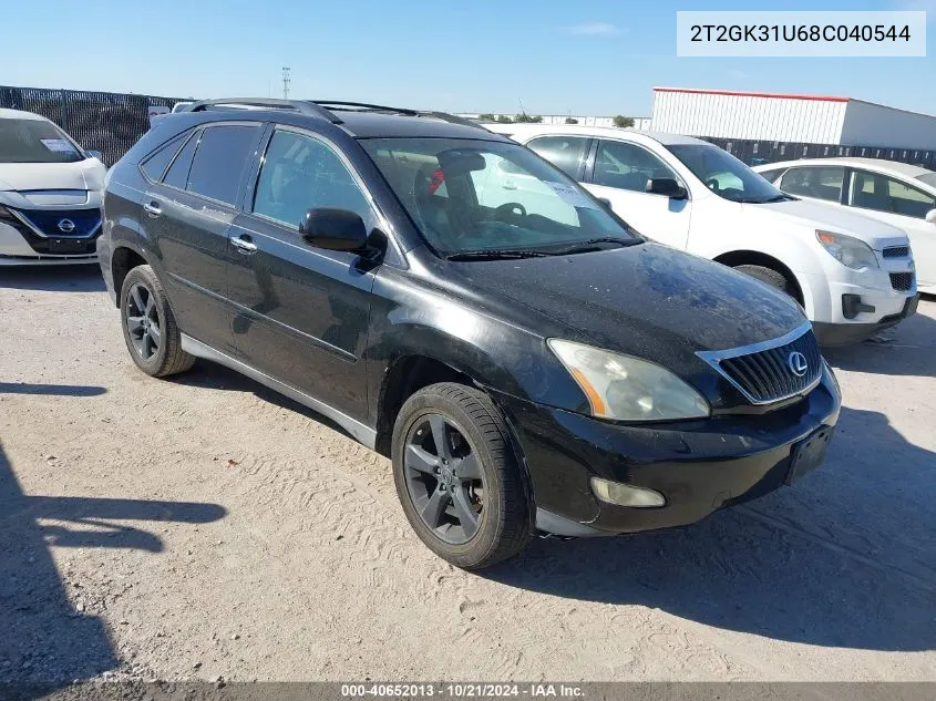 2008 Lexus Rx 350 350 VIN: 2T2GK31U68C040544 Lot: 40652013