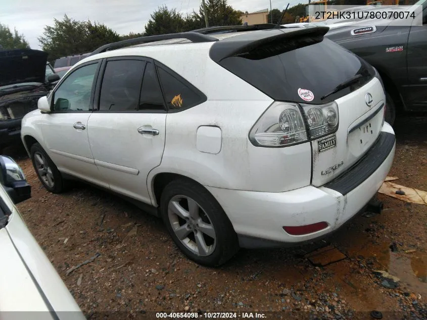 2008 Lexus Rx 350 VIN: 2T2HK31U78C070074 Lot: 40654098