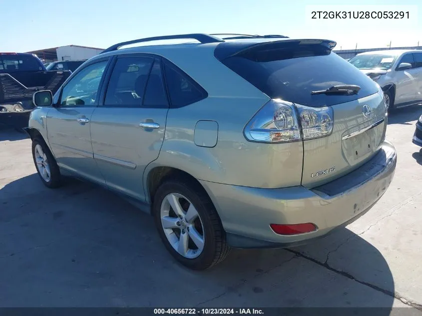 2008 Lexus Rx 350 VIN: 2T2GK31U28C053291 Lot: 40656722