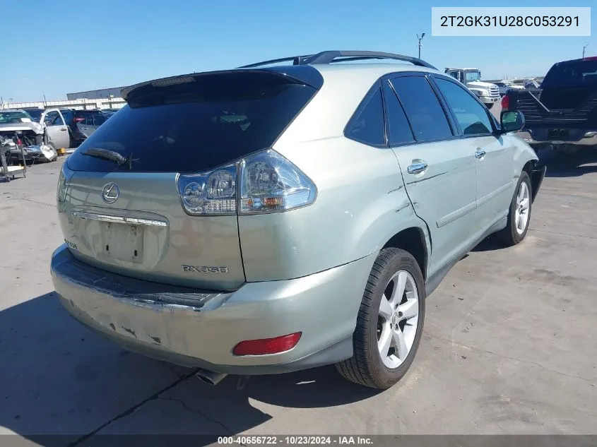 2008 Lexus Rx 350 VIN: 2T2GK31U28C053291 Lot: 40656722