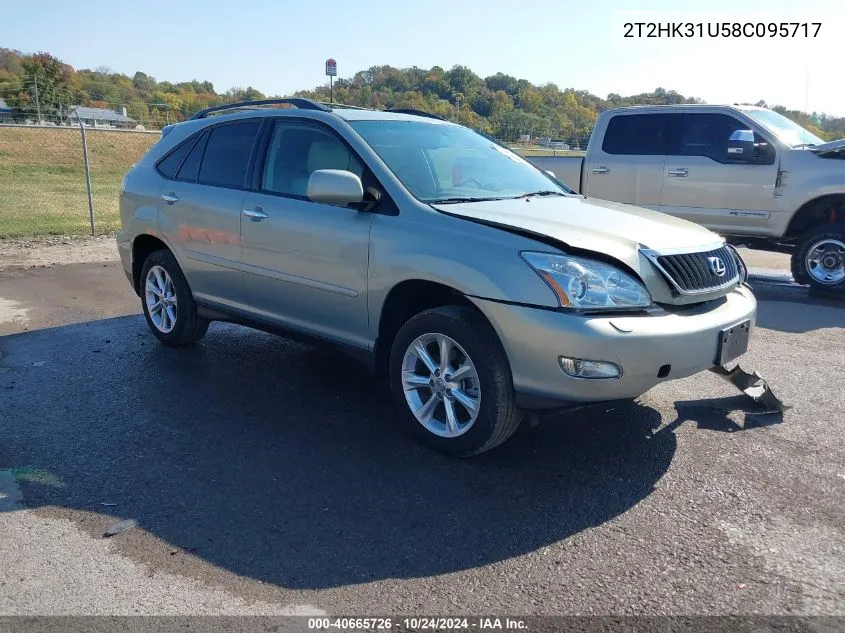 2008 Lexus Rx 350 VIN: 2T2HK31U58C095717 Lot: 40665726